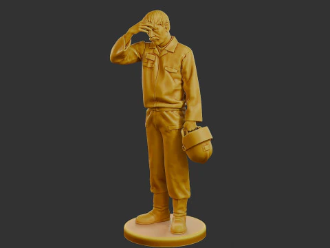 Czechoslovakian firefighter 90s 010 3D Print Model
