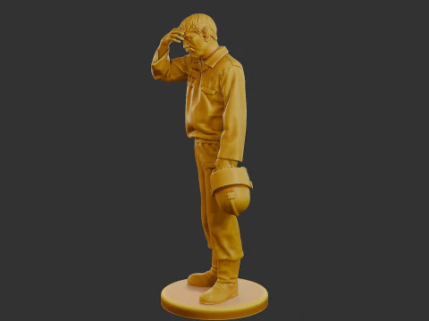 Czechoslovakian firefighter 90s 010 3D Print Model