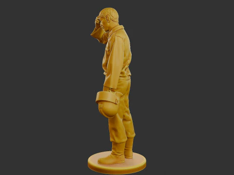 Czechoslovakian firefighter 90s 010 3D Print Model