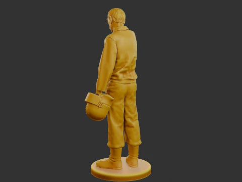 Czechoslovakian firefighter 90s 010 3D Print Model