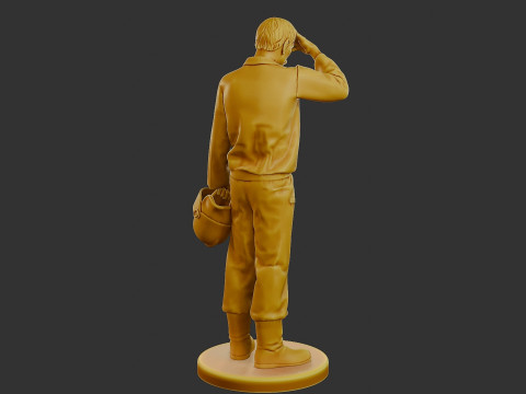 Czechoslovakian firefighter 90s 010 3D 打印模型