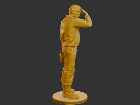 Czechoslovakian firefighter 90s 010 3D 打印模型