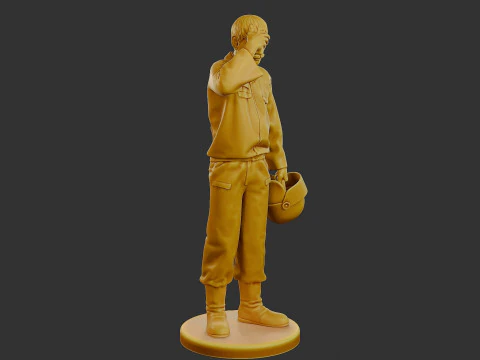 Czechoslovakian firefighter 90s 010 3D Print Model