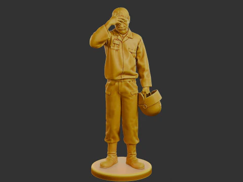 Czechoslovakian firefighter 90s 010 3D Print Model