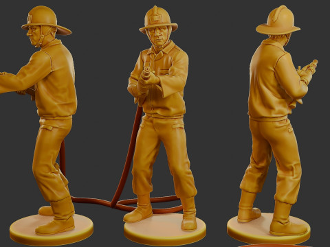 Czechoslovakian firefighter 90s 011 Modelo de Impressão 3D