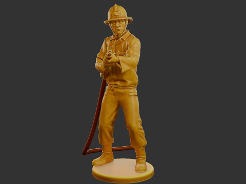 Czechoslovakian firefighter 90s 011 3D 打印模型
