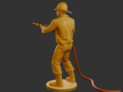 Czechoslovakian firefighter 90s 011 3D 打印模型