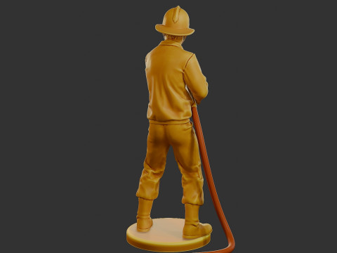 Czechoslovakian firefighter 90s 011 3D 打印模型