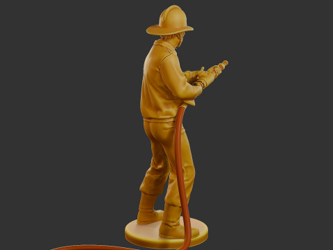 Czechoslovakian firefighter 90s 011 3D 打印模型
