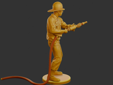 Czechoslovakian firefighter 90s 011 3D 打印模型