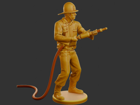 Czechoslovakian firefighter 90s 011 3D 打印模型