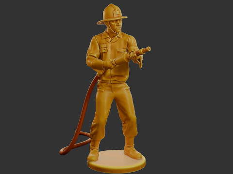 Czechoslovakian firefighter 90s 011 3D 打印模型