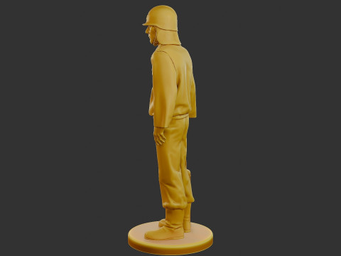 Czechoslovakian firefighter 90s 012 Model Cetak 3D