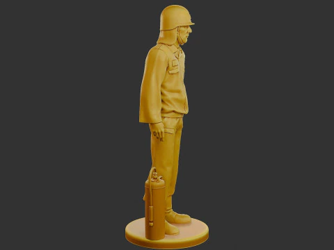 Czechoslovakian firefighter 90s 012 3D Print Model
