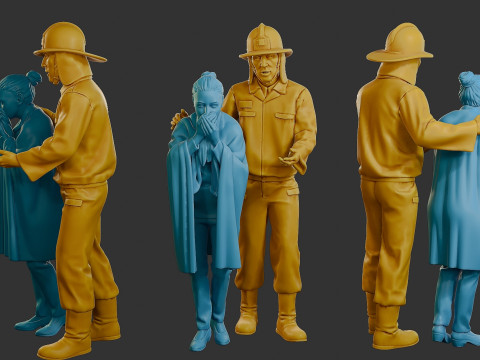 Czechoslovakian firefighter 90s 013 Modelo de Impressão 3D