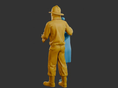 Czechoslovakian firefighter 90s 013 3D Print Model