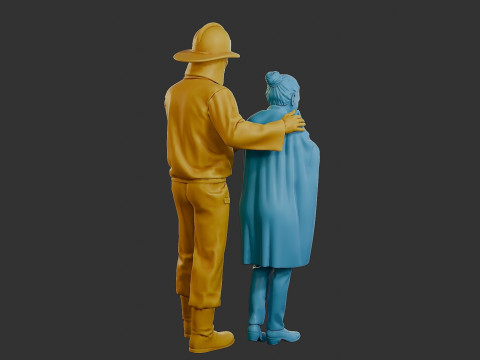 Czechoslovakian firefighter 90s 013 3D-printmodel
