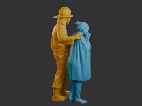 Czechoslovakian firefighter 90s 013 3D-printmodel