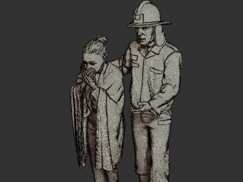 Czechoslovakian firefighter 90s 013 3D-printmodel