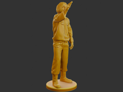 Czechoslovakian firefighter 90s 014 Model Cetak 3D
