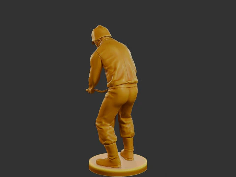 Czechoslovakian firefighter 90s 015 3D Print Model