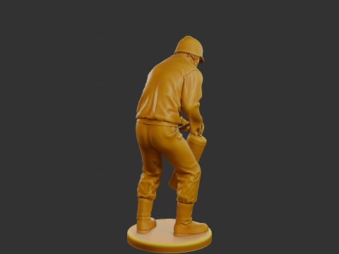 Czechoslovakian firefighter 90s 015 3D 打印模型