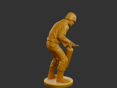 Czechoslovakian firefighter 90s 015 3D Print Model