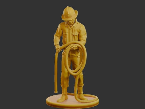 Czechoslovakian firefighter 90s 016 3D 打印模型