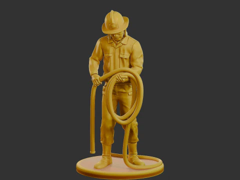 Czechoslovakian firefighter 90s 016 3D Print Model