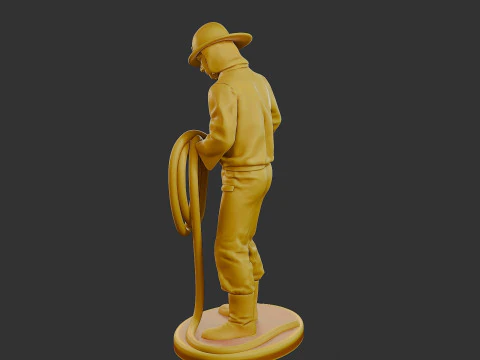 Czechoslovakian firefighter 90s 016 3D Print Model