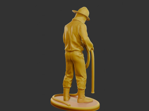 Czechoslovakian firefighter 90s 016 3D 打印模型