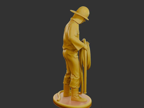 Czechoslovakian firefighter 90s 016 3D Print Model