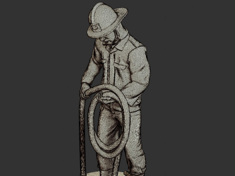 Czechoslovakian firefighter 90s 016 3D 打印模型