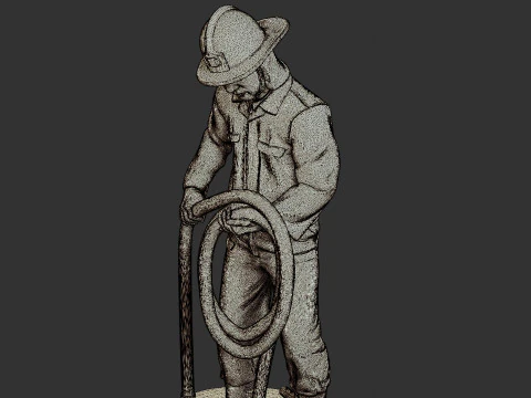 Czechoslovakian firefighter 90s 016 3D Print Model