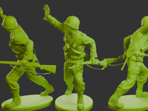 Czechoslovakian firefighter 90s Pack 2 Modelo de Impressão 3D