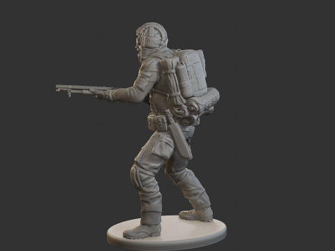 Post-Apocalyptic Male PAM1 005 3D Print Model