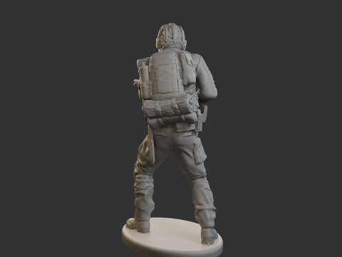 Post-Apocalyptic Male PAM1 005 3D Print Model
