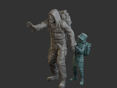 Post-Apocalyptic Male PAM2 006 3D Print Model