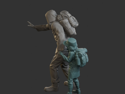 Post-Apocalyptic Male PAM2 006 3D Print Model