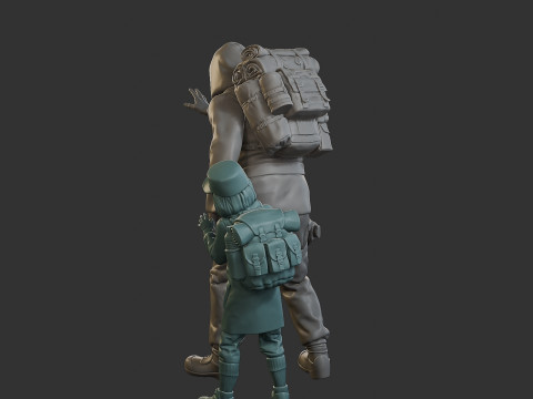 Post-Apocalyptic Male PAM2 006 3D Print Model
