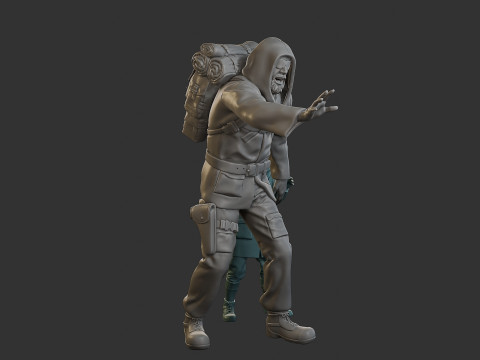 Post-Apocalyptic Male PAM2 006 3D Print Model