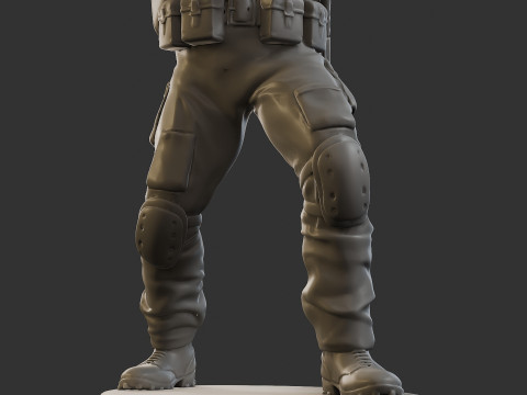 Post-Apocalyptic Male PAM2 005B 3D 打印模型