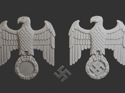 WWII German Eagle B 3D Принт Модель
