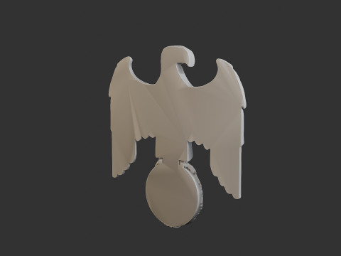 WWII German Eagle B 3D Принт Модель