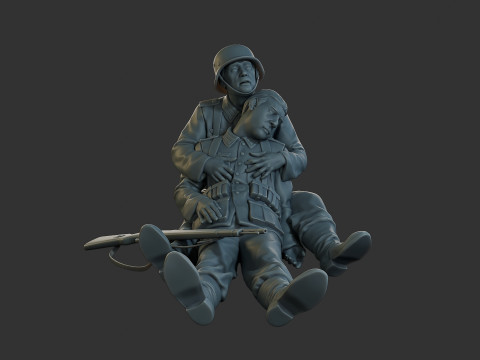 German soldiers ww2 G9 3D 打印模型