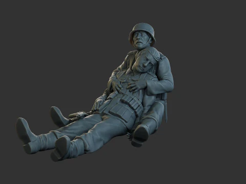 German soldiers ww2 G9 3D Print Model