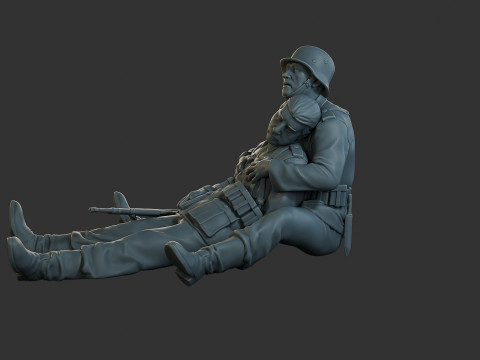 German soldiers ww2 G9 3D 打印模型