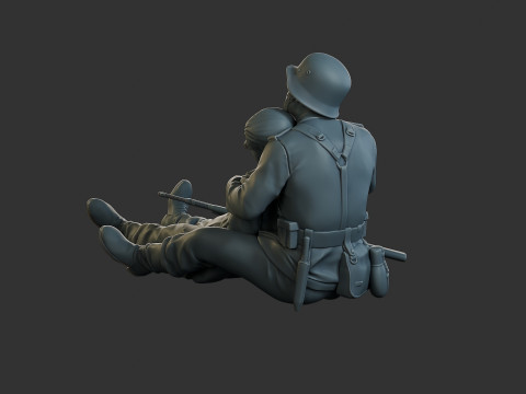 German soldiers ww2 G9 3D 打印模型