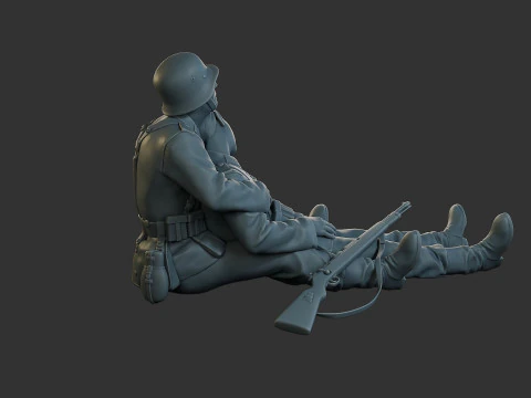 German soldiers ww2 G9 3D Print Model
