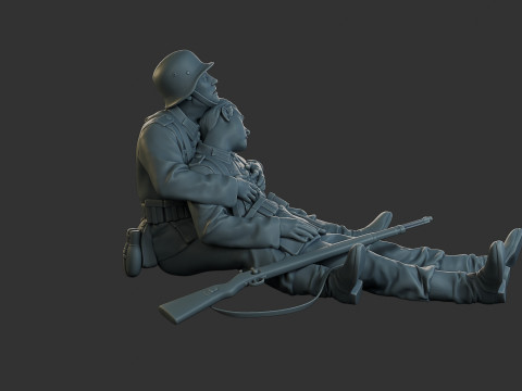 German soldiers ww2 G9 3D 打印模型
